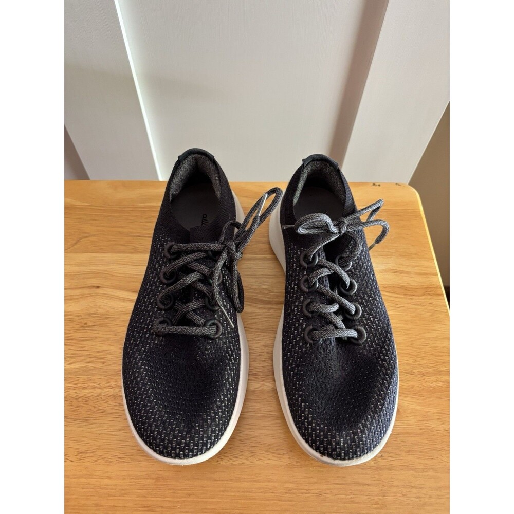 Allbirds Women’s Tree Runners Black/Gray Knit Sneakers Size W10
